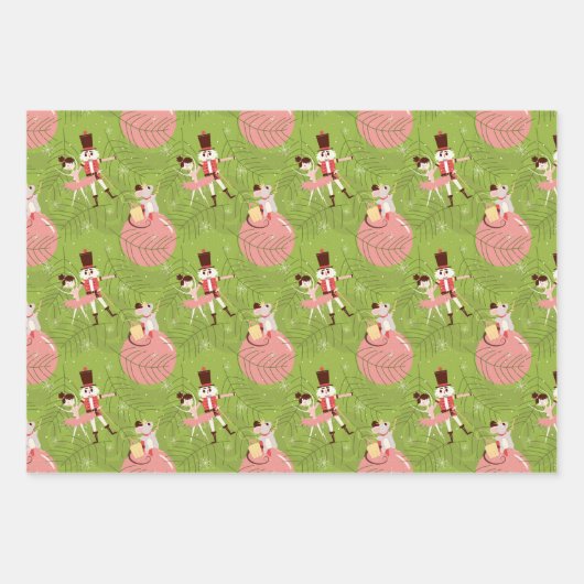 pakpapier met notenkraker inpakpapier vel (Voorkant 2)