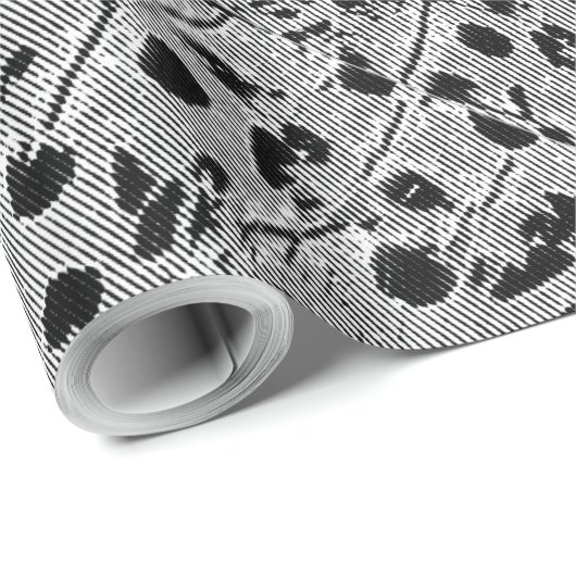 pakpapier met zwarte stippen (Rol Hoek)