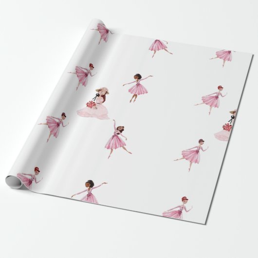 Pakpapier voor balletmeisjes (Uitgerold)