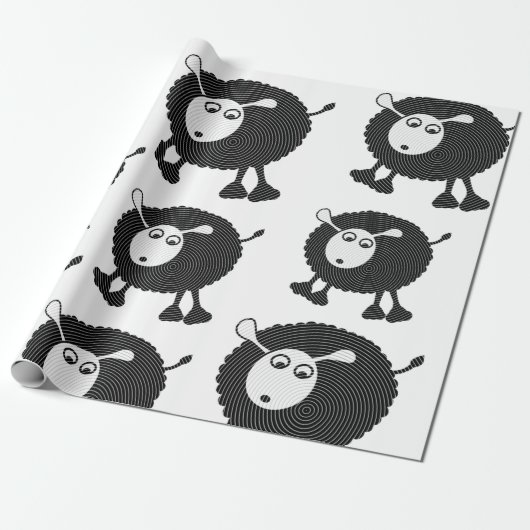 pakpapier voor zwarte schapen (Uitgerold)