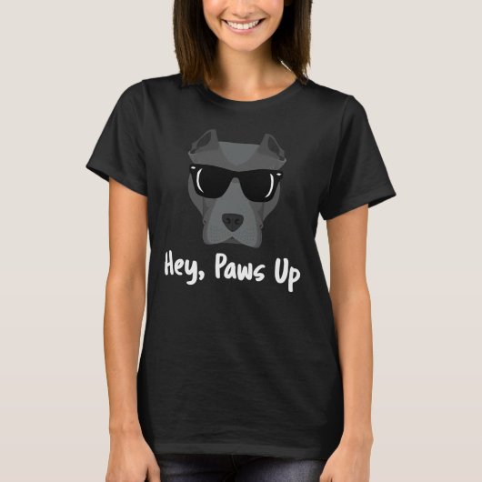 Pakt Pitbull Dog mam'n vader op T-shirt (Voorkant)