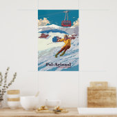 Pal Arinsal Andorra Skigebied Reisposter Poster (Keuken)