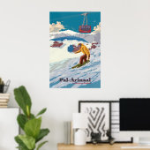 Pal Arinsal Andorra Snowboarden Reisposter Poster (Thuiskantoor)