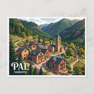 Pal dorp Andorra Briefkaart