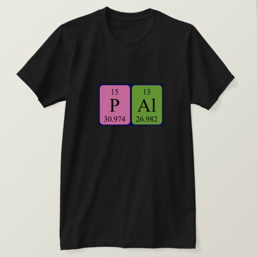 Pál periodiek systeem naam shirt (Design voorkant)