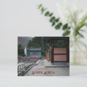 Pal Seung Boeddhistisch klooster Zuid-Korea Briefkaart (Staand voorkant)