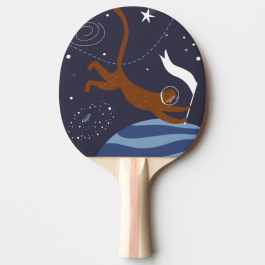 Pala de Ping Pong Animals Outer Space Tafeltennisbatje (Voorkant)
