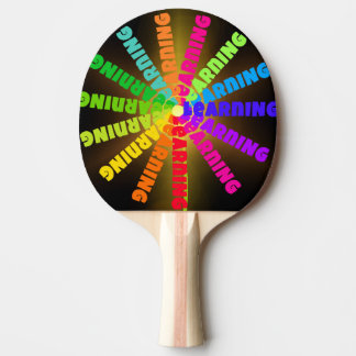 Pala de Ping Pong Círculo con Letras de Colores    Tafeltennisbatje