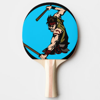 Pala de Ping Pong Guerrero Japonés en Acción Tafeltennisbatje