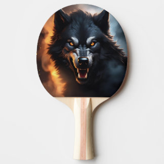 Pala de Ping Pong Lobo con Postura Agresiva Tafeltennisbatje