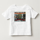 Palaau State Park, Hawaii - Large Letter Scenes Kinder Shirts (Voorkant)