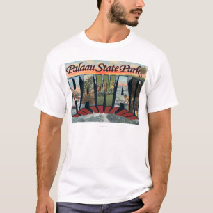 Palaau State Park, Hawaii - Large Letter Scenes T-shirt