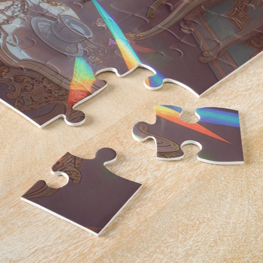 Palace Dreamscape Psychedelic Rococo Revival Mural Legpuzzel (Zijkant)