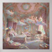 Palace Dreamscape Psychedelic Rococo Revival Mural Poster (Voorkant)