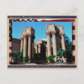 Palace Fine Arts San Francisco California Linen Briefkaart (Voorkant)