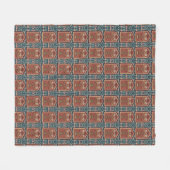 Palace Garden Charm |  Mughal bloemenprint Fleece Deken (Voorkant (Horizontaal))