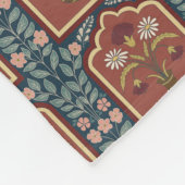 Palace Garden Charm |  Mughal bloemenprint Fleece Deken (Hoek)
