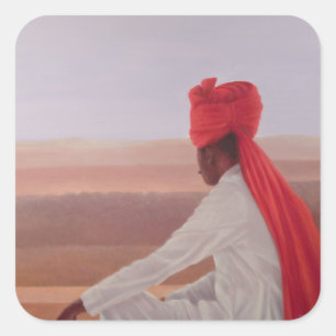 Palace Guard Jaipur Vierkante Sticker
