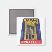 Palace Hotel Bruxelles Luggage Label Magneet (Voorkant / Achterkant)