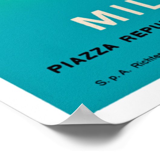 Palace Hotel Milano Poster (Hoek)