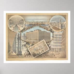 Palace Hotel, San Francisco, Californië Poster