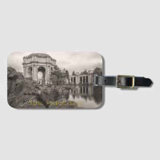 Palace of Fine Art in Sepia Luggage Tag Bagagelabel