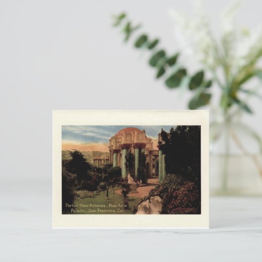 Palace of Fine Arts San Francisco  briefkaart (Staand voorkant)