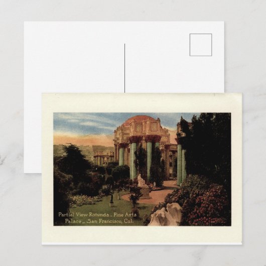 Palace of Fine Arts San Francisco briefkaart (Voorkant / Achterkant)