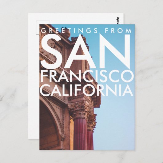 Palace of Fine Arts, San Francisco, Californië Briefkaart (Voorkant / Achterkant)