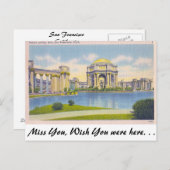Palace of Fine Arts, San Francisco, Californië Briefkaart (Voorkant / Achterkant)