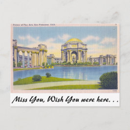 Palace of Fine Arts, San Francisco, Californië Briefkaart