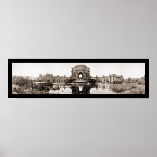 Palace of Fine Arts SF Foto 1919 Poster (Voorkant)