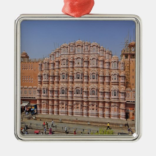 Palace of the Winds (Hawa Mahal), Jaipur, India, Metalen Ornament (Voorkant)