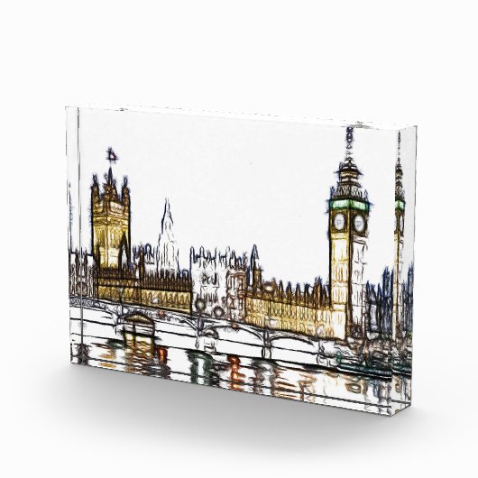 Palace of Westminster & Big Ben: London Fractal  Fotoblokken (Rechts)