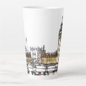Palace of Westminster & Big Ben: London Fractal  Latte Mok (Voorkant)
