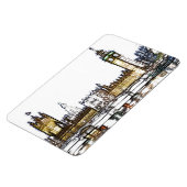 Palace of Westminster & Big Ben: London Fractal  Magneet (Linkerzijde)
