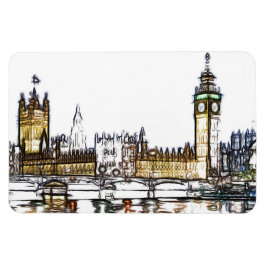 Palace of Westminster & Big Ben: London Fractal  Magneet