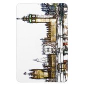 Palace of Westminster & Big Ben: London Fractal  Magneet (Verticaal)