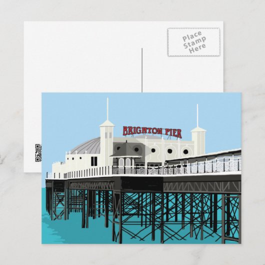 Palace Pier Brighton Briefkaart (Voorkant / Achterkant)