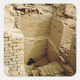 Palace-ruïne Vierkante Sticker