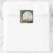 Palace Square, Uitzicht van de Arch of the Army Vierkante Sticker (Tas)