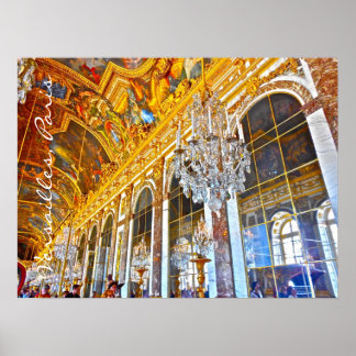 Palace van Versailles foto illustratie. Poster