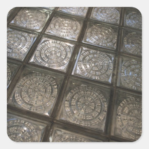 Palacio de Communicaciones, glazen vloeren Vierkante Sticker