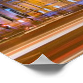 Palacio de Comunicaciones te Night in Madrid Poster (Hoek)