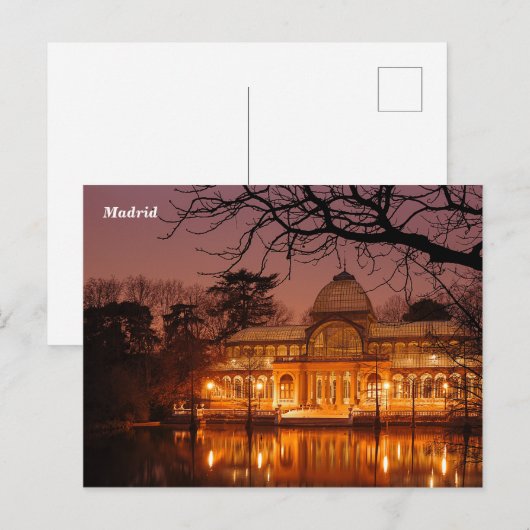 "Palacio de Cristal" Briefkaart (Voorkant / Achterkant)