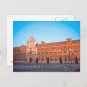 Palacio de Telmo in Sevilla, Spanje, zetel van Briefkaart (Voorkant / Achterkant)