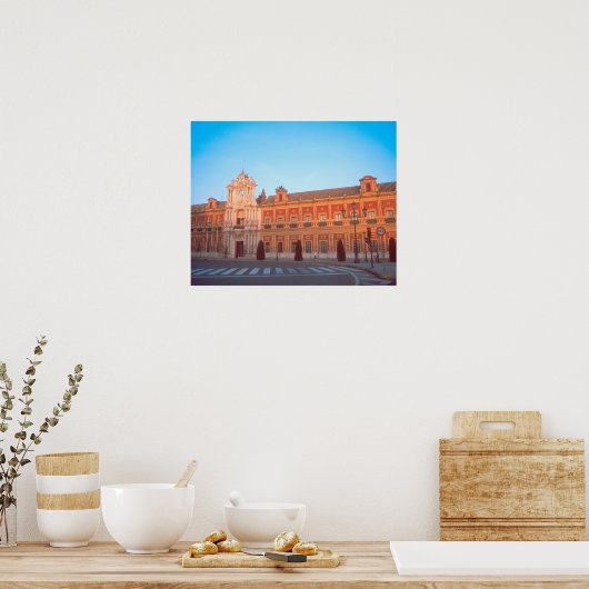 Palacio de Telmo in Sevilla, Spanje, zetel van Poster (Keuken)