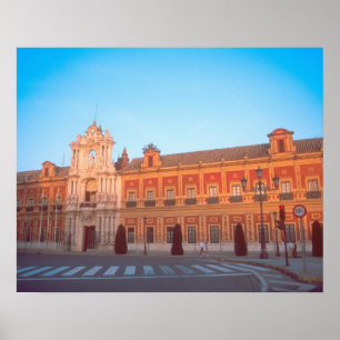 Palacio de Telmo in Sevilla, Spanje, zetel van Poster