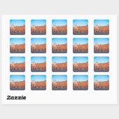 Palacio de Telmo in Sevilla, Spanje zetel van Vierkante Sticker (Vel)