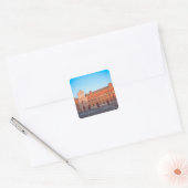 Palacio de Telmo in Sevilla, Spanje zetel van Vierkante Sticker (Envelop)